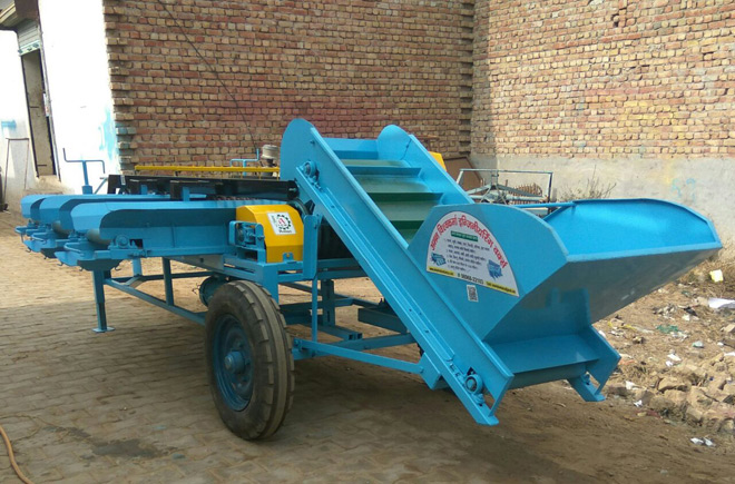 Potato greening machine