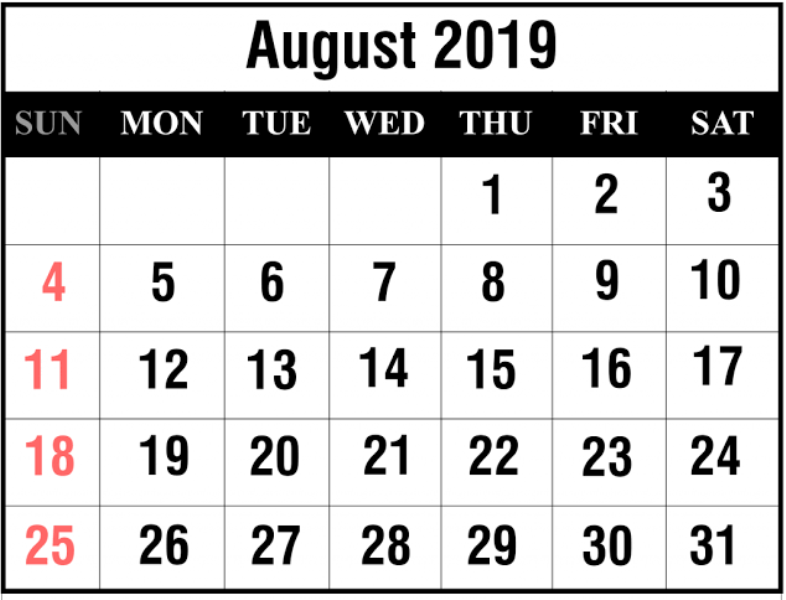 August Month