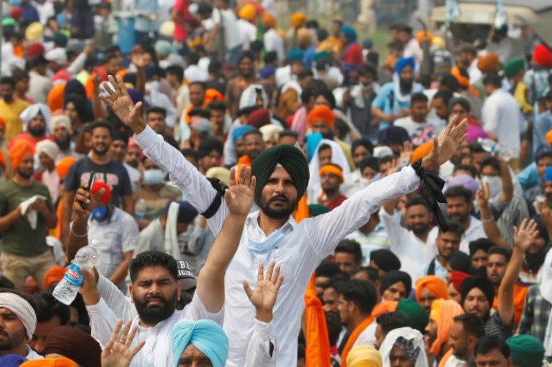Farmers protest