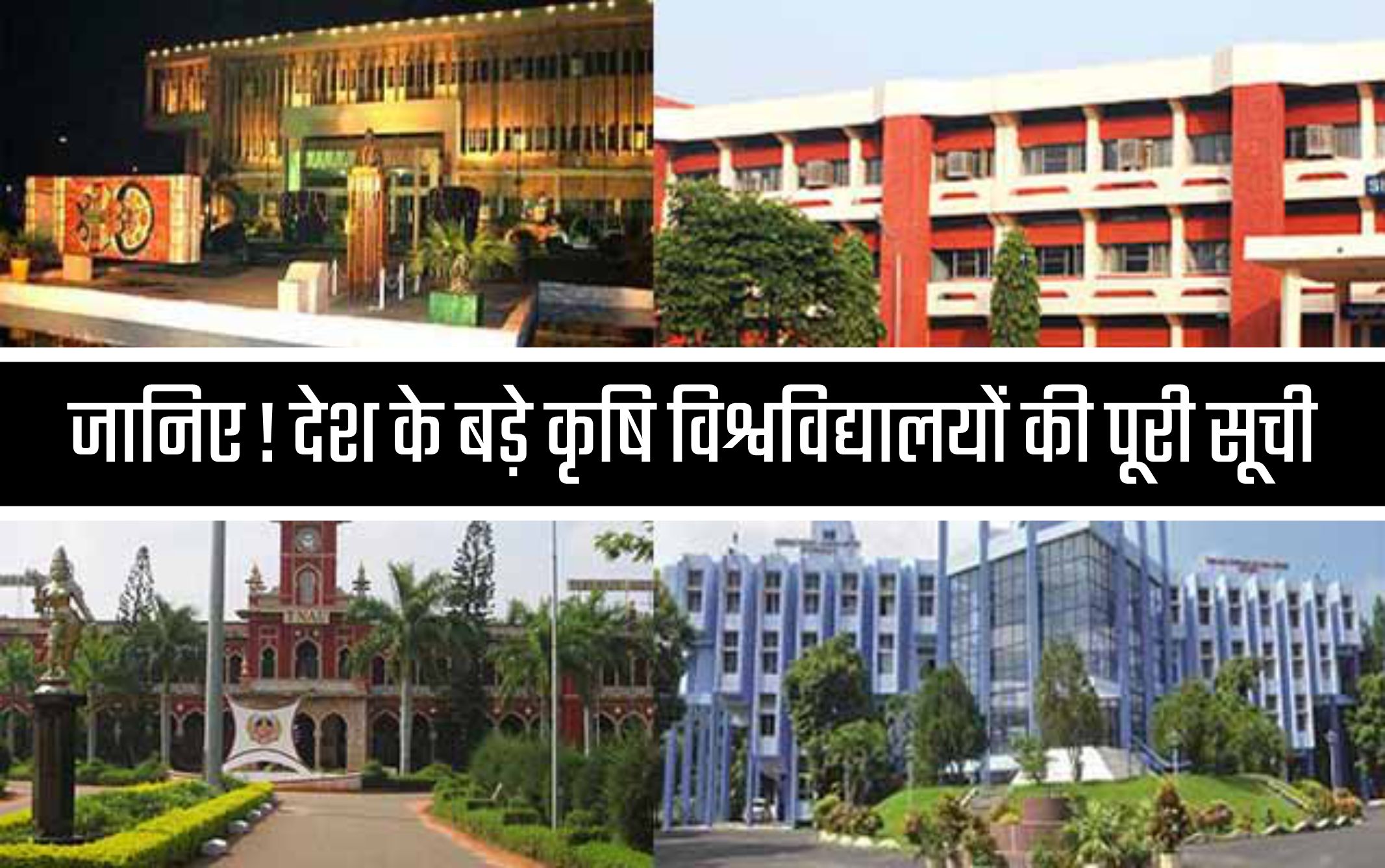 List Of Top Agricultural Universities: जानिए देश के बड़े कृषि ...